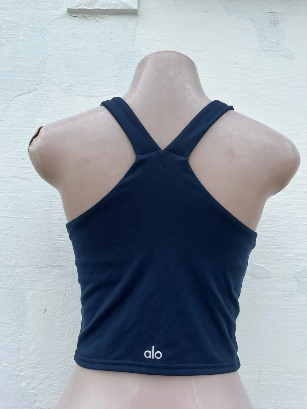 ALO Yoga Deep Blue V-Neck Strappy Tank